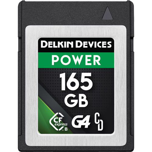165GB POWER CFexpress Type B G4 Card, 1780MB/s read & 1700MB/s write speeds