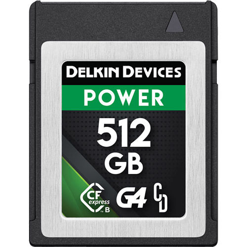 512GB POWER CFexpress Type B G4 Card, 1780MB/s read & 1700MB/s write speeds