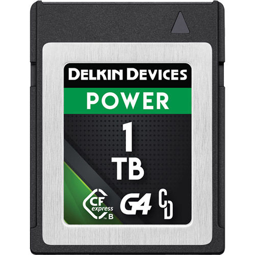 Delkin 1TB POWER CFexpress Type B G4 Card, 1780MB/s read & 1700MB/s write  speeds