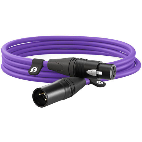 Premium 3m/10 foot XLR Cable - Purple