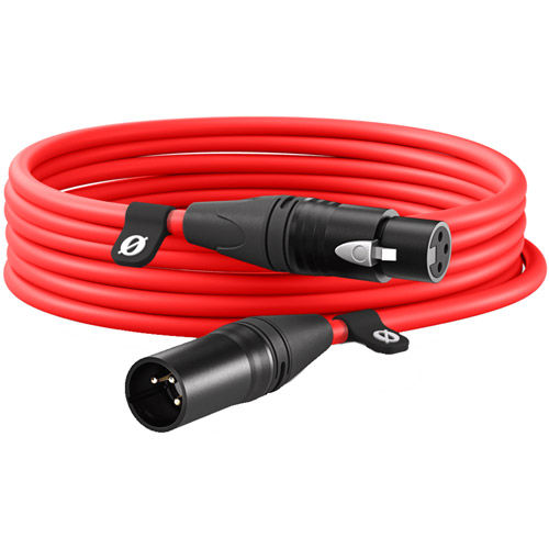 Rode Premium 6m/20 foot XLR Cable - Red ROD-XLR6M-R Microphone Cables -  Vistek Canada Product Detail