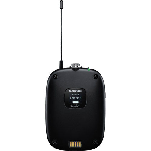 SLXD1-J52 Digital Wireless Bodypack Transmitter (J52: 558 to 602 + 614 to 616 MHz)