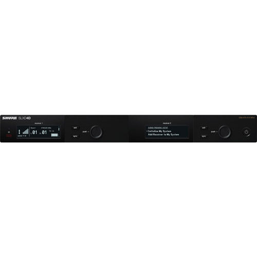 SLXD4D Dual-Channel Digital Wireless Receiver (J52: 558 to 602 + 614 to 616 MHz)