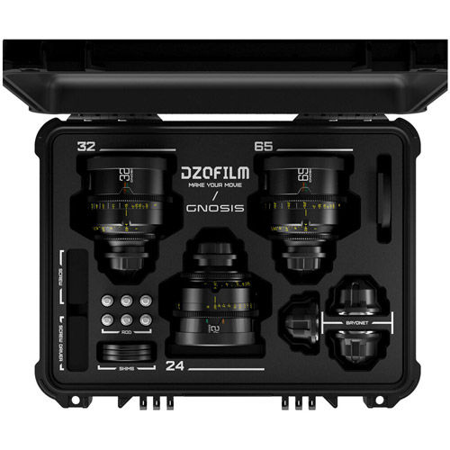 Gnosis Macro 3-Lens Set, 24/32/65 T2.8 (PL & EF Mount - Imperial with Case)