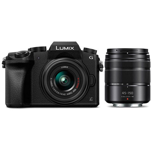 Lumix DMC-G7 Mirrorless Kit w/ 14-42mm & 45-150mm Lenses