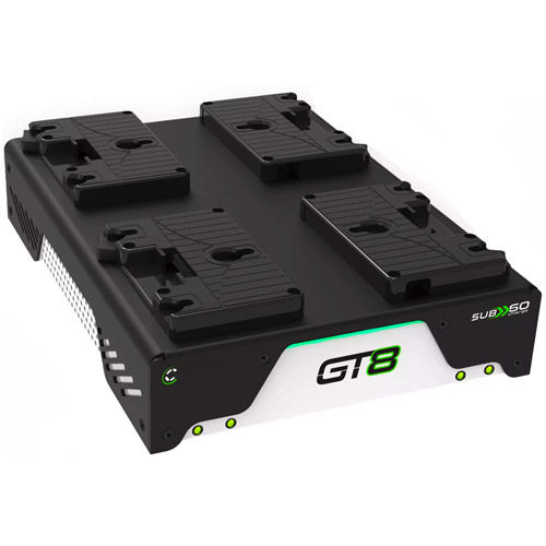 GT8 Four Position Charger, 4A Native Dual Voltage Simultaneous SUB60 Rapid Charge, G-Mount Helix Max