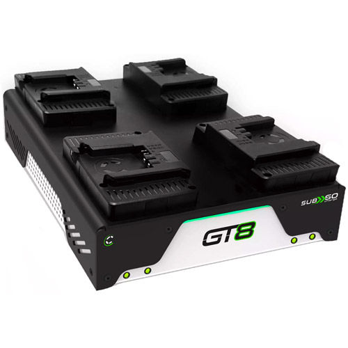 GT8 Four Position Charger, 4A Native Dual Voltage Simultaneous SUB60 Rapid Charge, B-Mount Helix Max