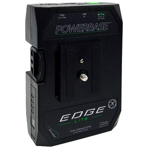 PowerBase EDGE LITE Small Form Cine Base Battery Battery Pack 47wh, 14.8v