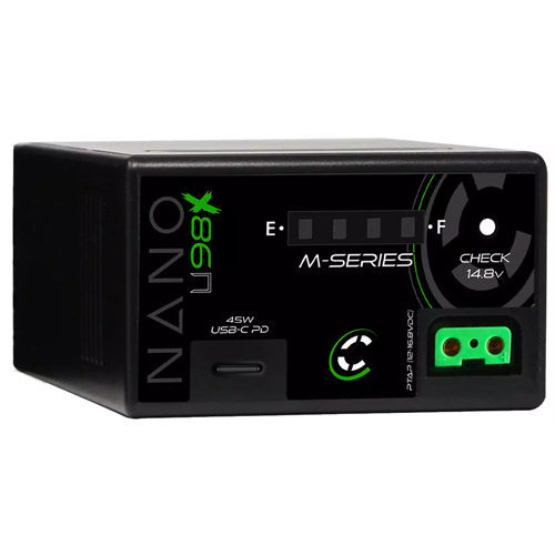 98wh, 14.8v, 6600mah HDV Battery w/ 4 LED Gauge with P-Tap and 45w USB-C PD Sony BPU Replacement