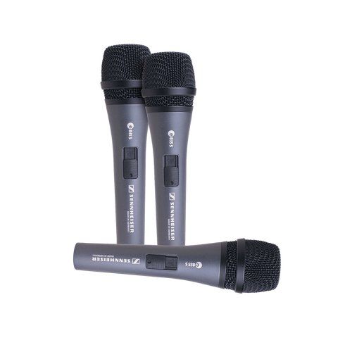 e835-S Cardioid Dynamic Handheld Microphones with Switch (Pack of 3)