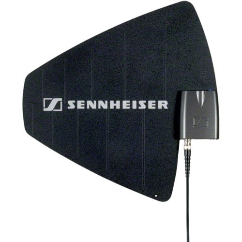 Receiver antenna, active, directional, BNC, 3/8"-assembly screw, 470 - 866 MHz, adjustable amp