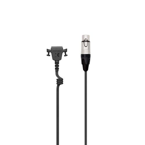 Straight copper cable with coiled segment to eliminate structure born noise. Reinforced with Ar