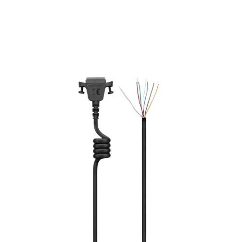 CABLE-II-6 Straight copper cable with coiled eliminate structure born noise. Unterminated end,