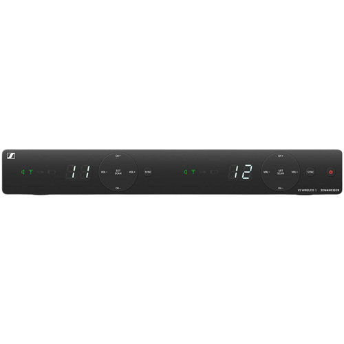 Wireless receiver set. Includes (1) EM-XSW 1 DUAL stationary receiver with internal antennas and (1)
