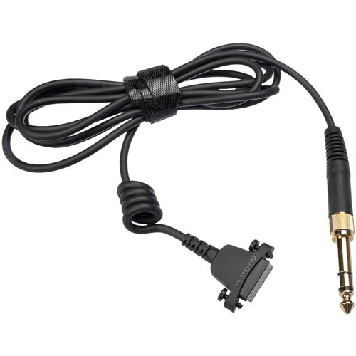 Straigh cable with coiled segment to eliminate structure born noise, stereo plug 3.5mm SCR, for H