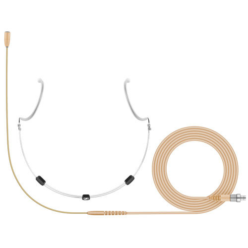 Headset microphone (omnidirectional, pre-polarized condenser) with 1.3m fixed cable bei