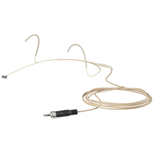 Permanently polarized condenser headmic with cardioid pick-up pattern compatible with all Sennh