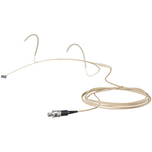 Permanently polarized condenser headmic with cardioid pick-up pattern compatible with all Sennh