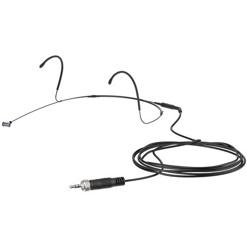 Permanently polarized condenser headmic with cardioid pick-up pattern compatible with all Sennh