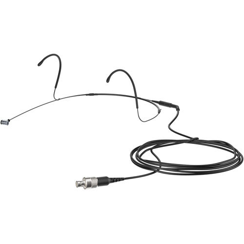 Permanently polarized condenser headmic with cardioid pick-up pattern compatible with all Sennh