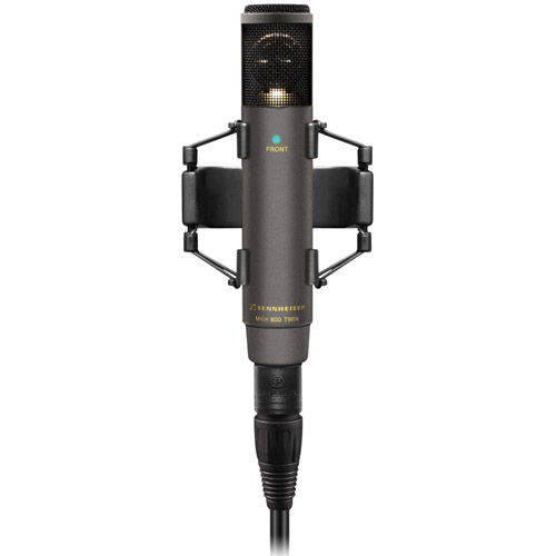 RF microphone (2x cardioid, condenser) with dual outputs available from capsule for adjustment of p