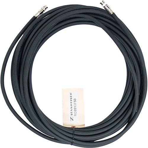 Low-loss flexible RF antenna cable, 50 ft. with BNC connectors