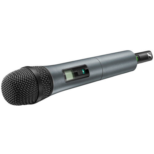 Handheld transmitter equipped with e825 cardioid dynamic capsule  and  mute switch, frequency range