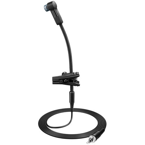 Instrument microphone (cardioid, condenser) with flexible gooseneck for wind instruments and ew ste