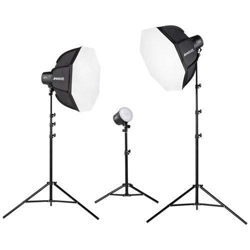 U60-B Bi-Colour LED 3-Light Softbox Kit