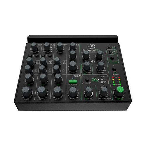 8-Channel USB-Powerable Mixer for A/V Production, Live Sound & Streaming
