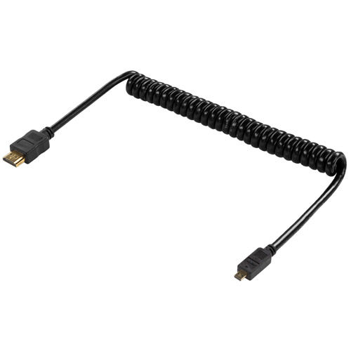 4k 2.0 HDMI to Micro HDMI Male Coiled Cable