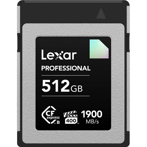 512GB Professional CFexpress Type B Card VPG400 (Diamond Series), 1900MB/s read & 1700MB/s write