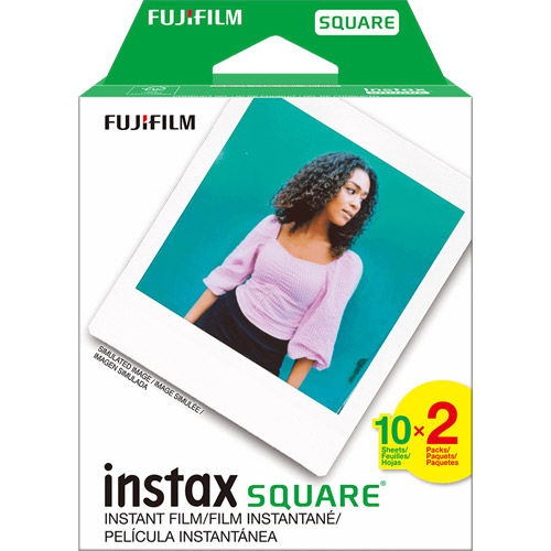 Instax Square Film - Colour (2pack - 20 Exposures)