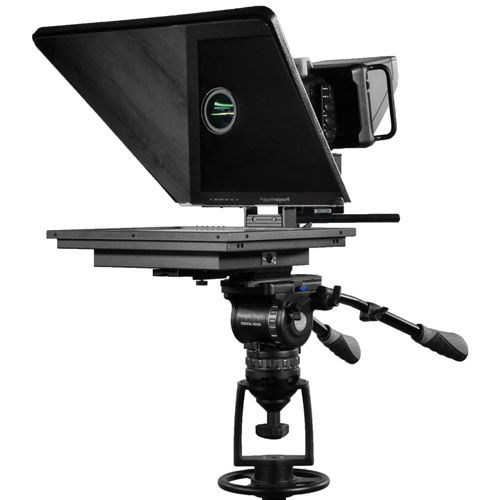 FLEX PLUS TELEPROMPTER - 17" TRAPEZOIDAL STUDIO GL REGULAR 400 NIT MONITOR MODEL - SLED BASE