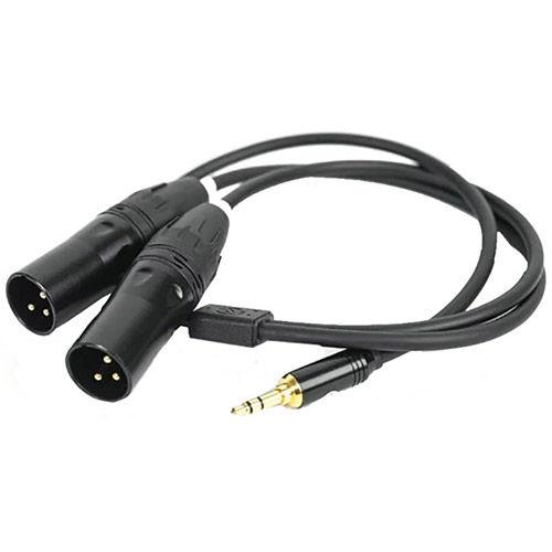 3.5mm TRS to Dual XLR Audio Cable