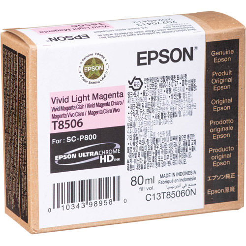 T85060N Vivid Light Magenta UltraChrome 80ml for P800