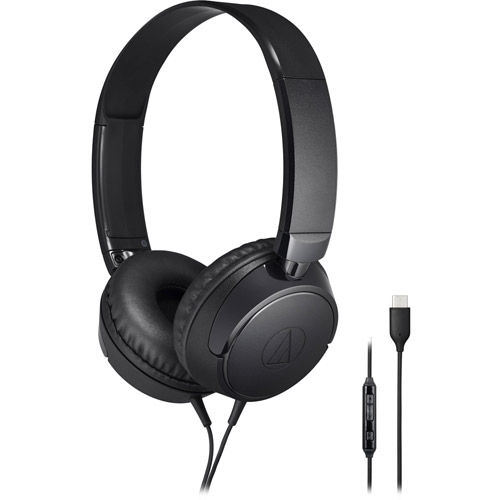 ATH-S120C On-ear USB Headphones (Black)