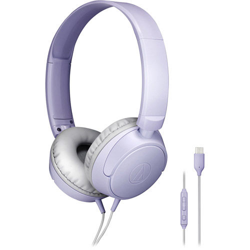 ATH-S120C On-ear USB Headphones (Light Violet)