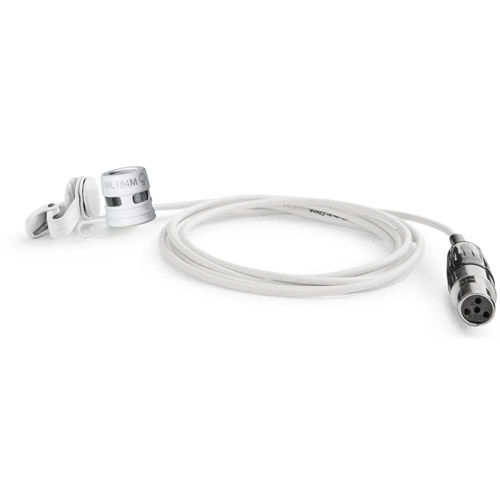 WL184m Low-Profile Supercardioid Lavalier Microphone with TA4F Connector (White)