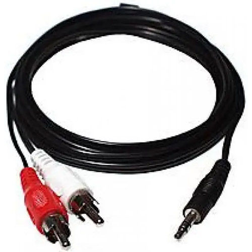 6' 3.5mm Stereo to 2 RCA Y-Splitter Cable (M/M)