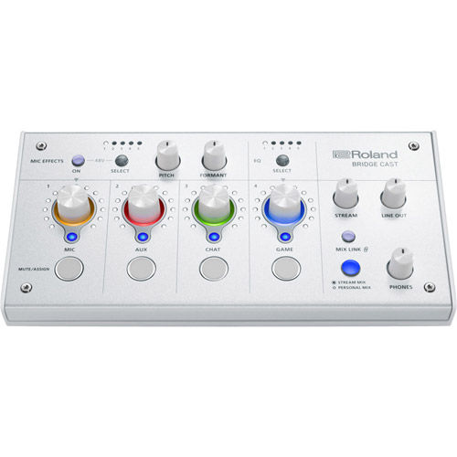 BRIDGECAST Dual Bus Audio Mixer (White)