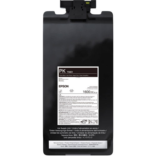 T56E120 UltraChrome PRO12 Photo Black Ink Bag, 1.6L for P20570