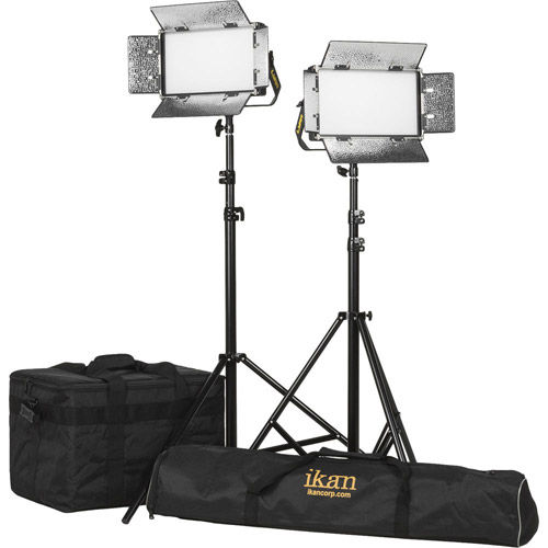 Lyra Half x 1 Bi-Color (3200K-5600K) 2-Point Soft Panel LED Light Kit w/Gold & V-Mount Battery Plate