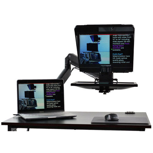 Desktop Free Fly Single Arm Teleprompter - 15.6 SDI Model