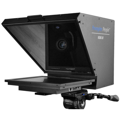 Robo Jr Small PTZ Teleprompter with 17" 4:3 3G-SDI , HDMI 400 NIT Pro Monitor