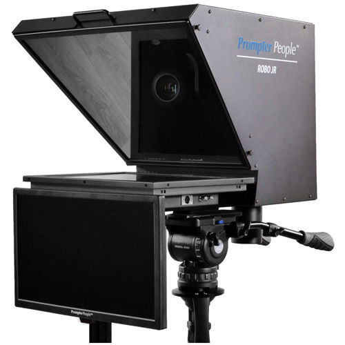 Robo Jr PTZ Teleprompter 19" 4:3 3G-SDI, HDMI 1000 NIT Pro High Bright Monitor w/21.5" RGB-IPS Mon