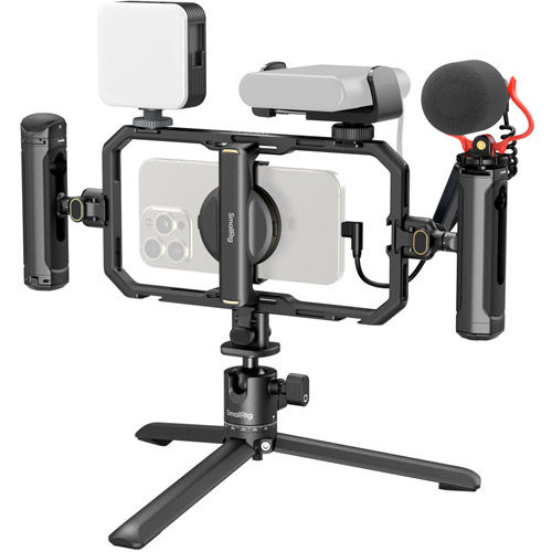 All-in-One Video Kit For Smartphone Creators with Audio and Lighting System Full Quick Pro