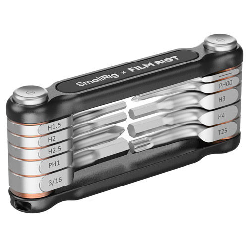 x FILM RIOT 10-in-1 Folding Wrench Set with Multiple Angle Positioning (Black)