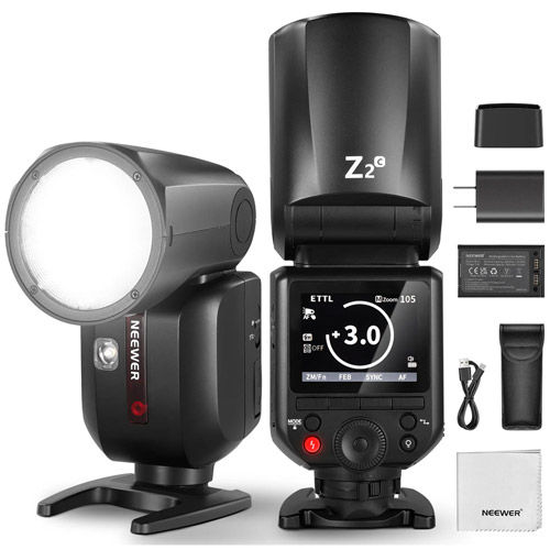 Z2-C TTL Round Head Flash Speedlite For Canon