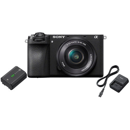 Alpha A6700 Mirrorless Kit w/ SEL 16-50mm OSS II PZ Lens w/ NPFZ100 Battery & BCQZ1 Battery Charger